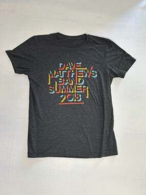 Dave Matthews Band Summer Tour 2018 Charcoal Heather Concert T-Shirt